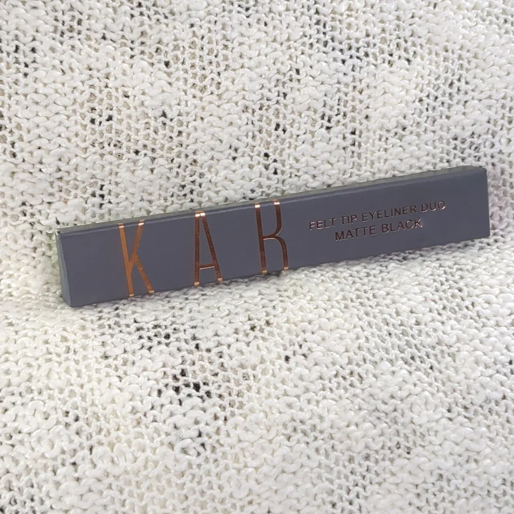KAB Cosmetics DUO Liquid Liner in Matte Black, 2x 1g/0.035oz